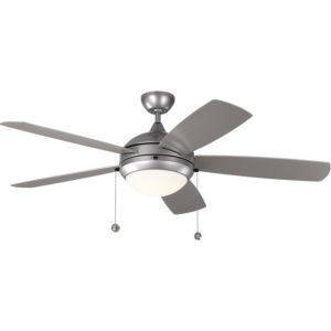Visual Comfort Fan Discus Outdoor 52" Discus Outdoor Fan in Painted Brushed Steel
