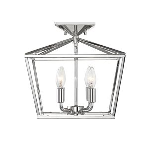 Savoy House Townsend 4 Light Ceiling Light in Polished Nickel