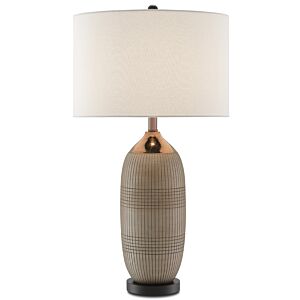 Currey & Company 32 Inch Alexander Table Lamp in Matte & Glossy Gold and Black