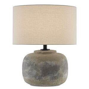 Currey & Company 20 Inch Beton Table Lamp in Antique Earth