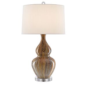 Currey & Company 31 Inch Kolor Brown Table Lamp in Earth and Brown