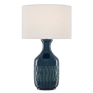 Samba 1-Light Table Lamp in Ocean Blue