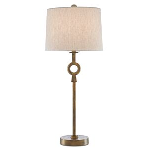 Germaine 1-Light Table Lamp in Antique Brass