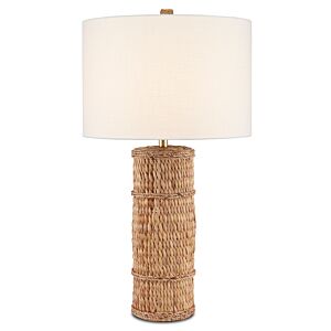 Azores 1-Light Table Lamp in Natural Water Hyacinth