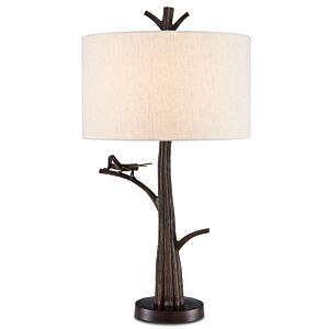 Grasshopper 1-Light Table Lamp in Bronze