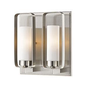 Z-Lite Aideen 2-Light Wall Sconce In Brushed Nickel