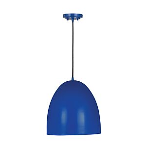 Z-Lite Z Studio Dome Pendant 1-Light Pendant Light In Blue