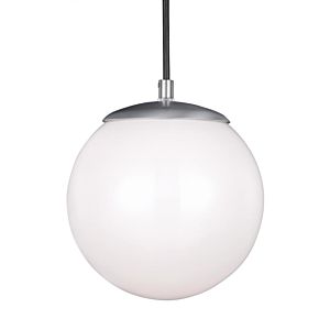 Visual Comfort Studio Leo - Hanging Globe 9 Pendant Light in Satin Aluminum