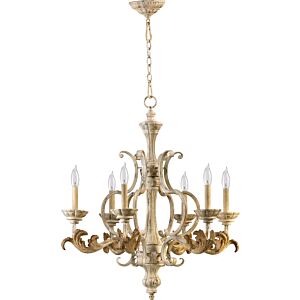 Florence 6-Light Chandelier in Persian White