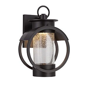 Arbor 1-Light LED Wall Lantern in Burnished Bronze