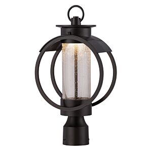 Arbor 1-Light LED Post Lantern in Burnished Bronze