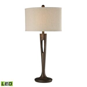 Martcliff 1-Light LED Table Lamp in Burnished Bronze