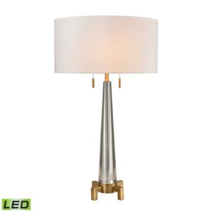 Bedford 2-Light LED Table Lamp in Clear