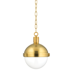  Lambert Pendant Light in Aged Brass