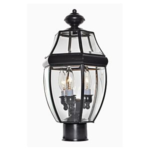 Maxim Lighting South Park 18.5 Inch 3 Light Outdoor Post Lantern in Burnished