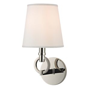 Hudson Valley Malibu 13 Inch Wall Sconce in Polished Nickel