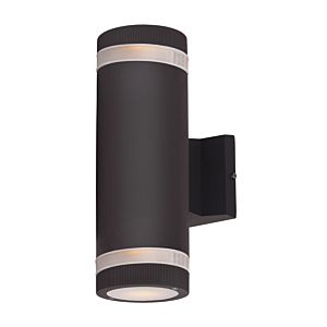 Maxim Lightray 2 Light Outdoor Wall Light in Architectural Bronze