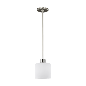 Sea Gull Canfield LED Mini Pendant in Brushed Nickel