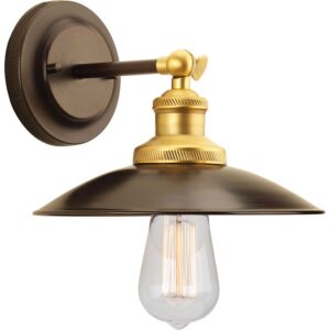 Archives 1-Light Wall Sconce in Antique Bronze