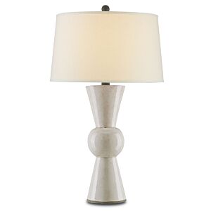 Upbeat 1-Light Table Lamp in Antique White