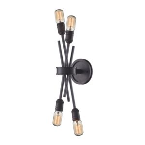 Xenia 4-Light Wall Sconce in Oil Rubbed Bronze