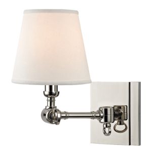 Hudson Valley Hillsdale 10 Inch Wall Sconce in Polished Nickel