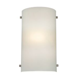 Wall Sconces 1-Light Wall Sconce in Brushed Nickel