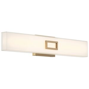Restore 1-Light LED Bathroom Vanity Light in Antique Brushed Brass