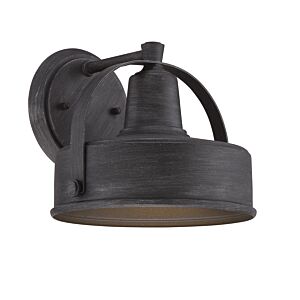 Portland-DS 1-Light Wall Lantern in Weathered Pewter