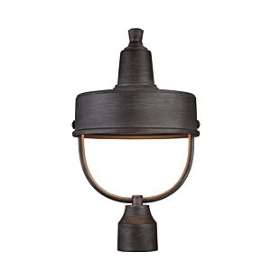 Portland-DS 1-Light Post Lantern in Weathered Pewter