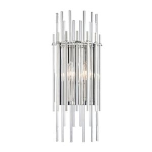 Hudson Valley Wallis 2 Light 20 Inch Wall Sconce in Polished Nickel