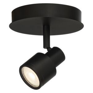 Lincoln 1-Light LED Flush Mount in Matte Black