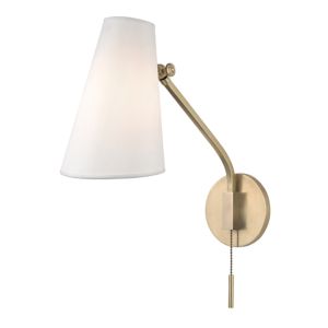 Hudson Valley Patten 18 Inch Wall Sconce in Aged Brass