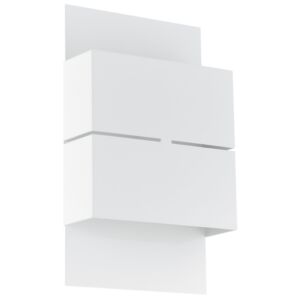 Kibea 2-Light LED Outdoor Wall Light in White