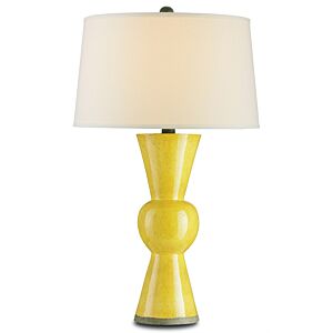 Upbeat 1-Light Table Lamp in Yellow