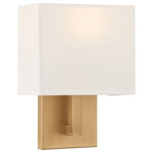 Mid Town 1-Light LED Wall Sconce in Antique Brushed Brass