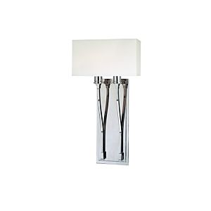 Hudson Valley Selkirk 2 Light 20 Inch Wall Sconce in Polished Nickel