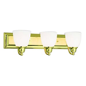 Springfield 3-Light Bathroom Vanity Light in Polished Brass