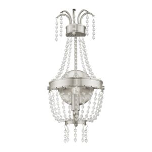 Valentina 1-Light Wall Sconce in Brushed Nickel