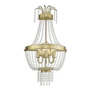 Valentina 3-Light Wall Sconce in Hand Applied Winter Gold