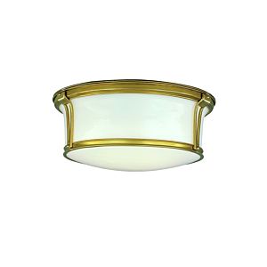 Hudson Valley Newport 3 Light Ceiling Light in Aged Brass