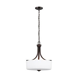 Canfield 3-Light Pendant in Bronze