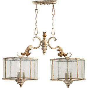 Florence 6-Light Island Pendant in Persian White