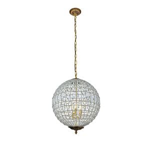 Olivia 3-Light Pendant in French Gold