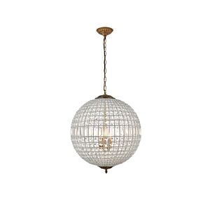 Olivia 5-Light Chandelier in French Gold