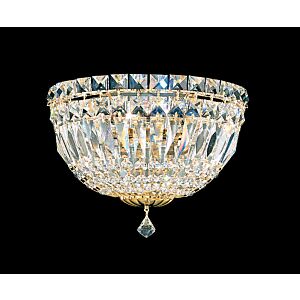 Petit Crystal Deluxe 3-Light Wall Sconce in Silver