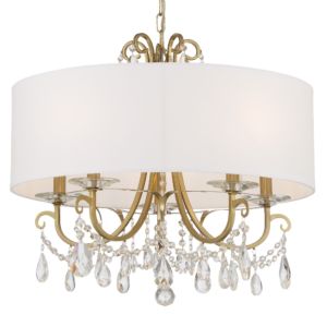  Othello Chandelier in Vibrant Gold with Swarovski Strass Crystal Crystals