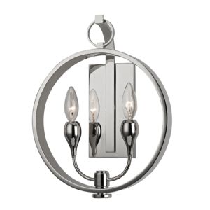 Hudson Valley Dresden 2 Light 15 Inch Wall Sconce in Polished Nickel