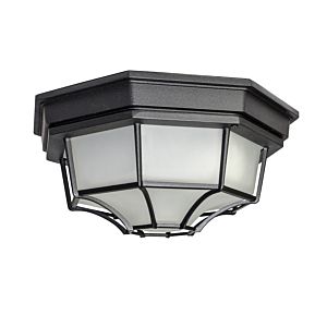  Crown Hill Led E26 Outdoor Ceiling Light in Black