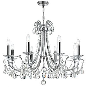 Othello 8-Light Clear Crystal Polished Chandelier